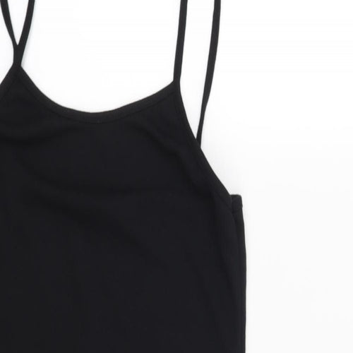 Preworn Womens Black   T-Shirt Dress  Size 10