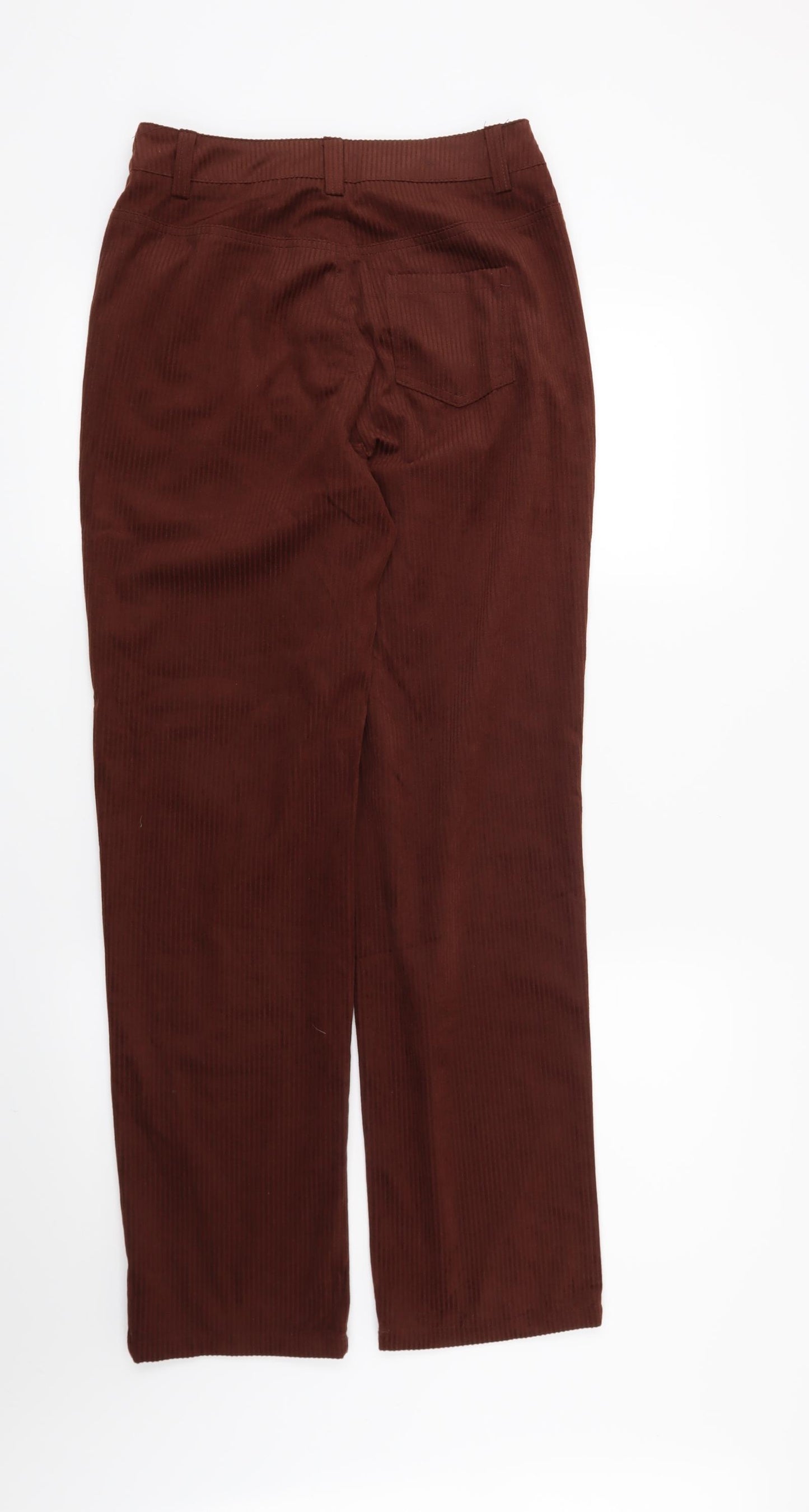 Preworn Womens Brown Striped  Trousers  Size 8 L28 in