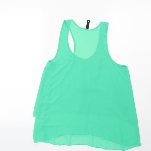 H&M Womens Green   Basic Blouse Size 8