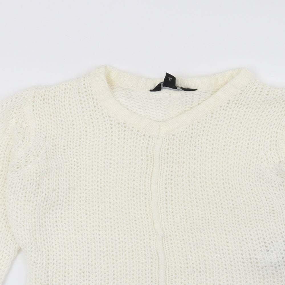 Miso Womens White   Pullover Jumper Size 10