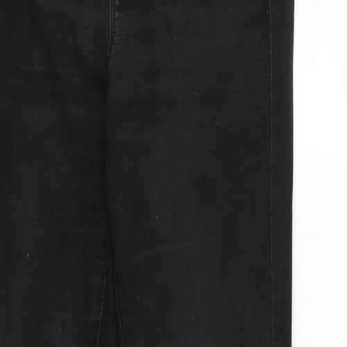 Denim & Co. Womens Black   Skinny Jeans Size 34 L27 in