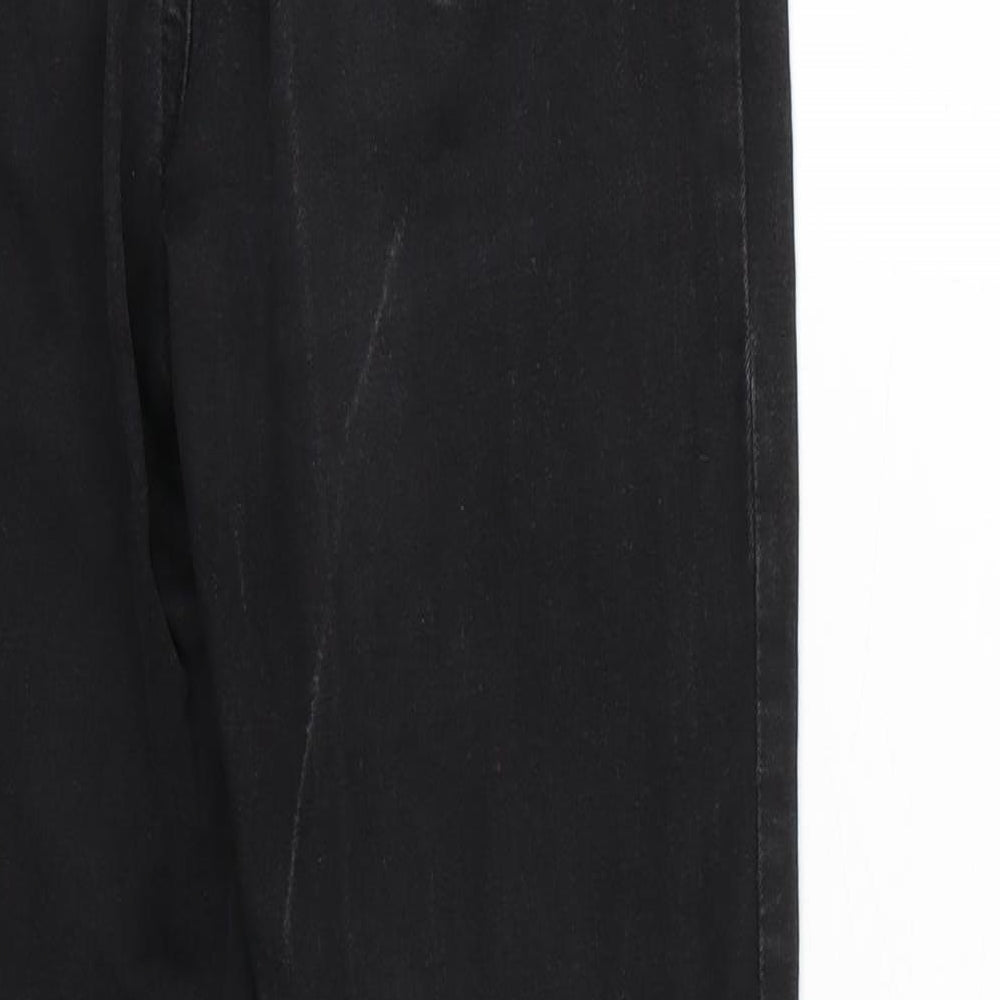 Denim & Co. Womens Black   Skinny Jeans Size 34 L27 in