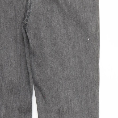 Preworn Womens Grey   Straight Jeans Size 39 in L31 in