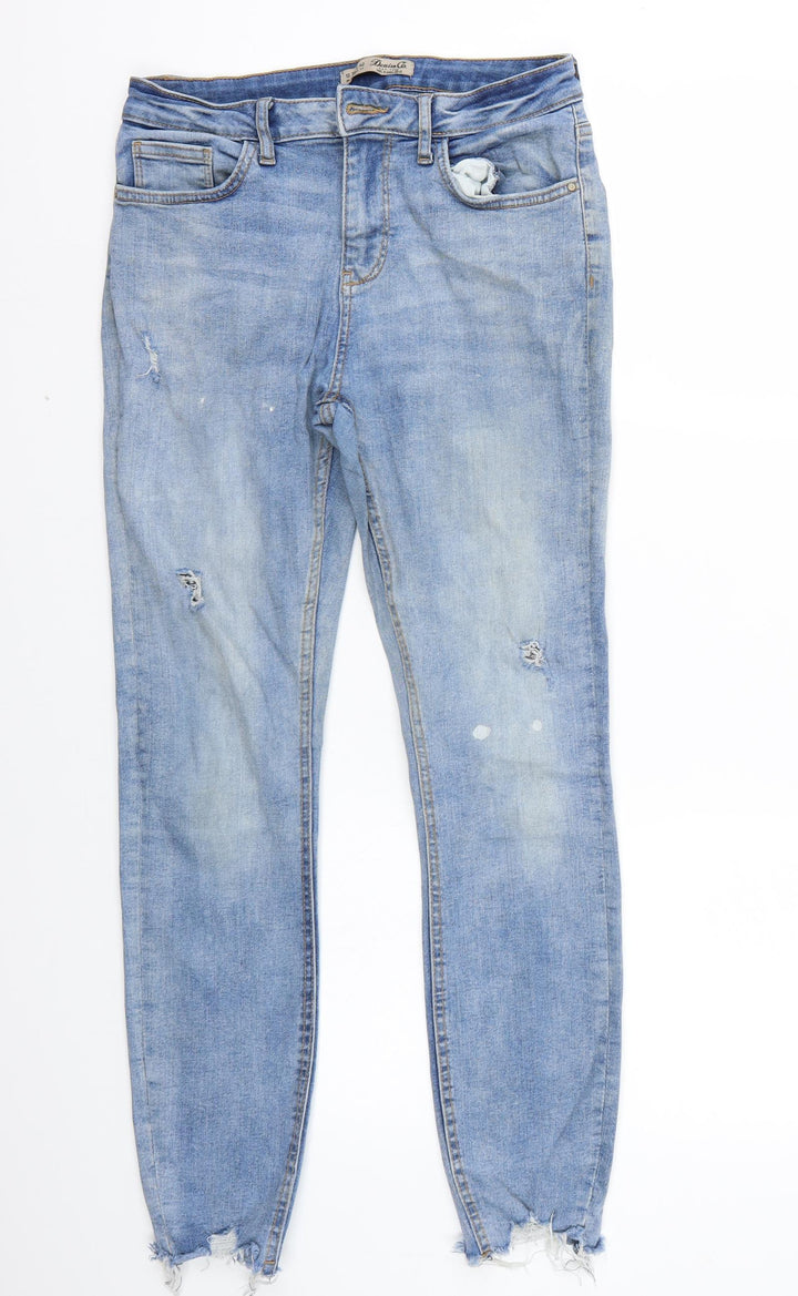 Denim & Co. Womens Blue Skinny Jeans Size 10 L27 in