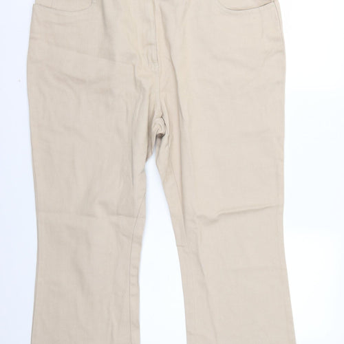 Union Blues Womens Beige   Trousers  Size 38 L26 in