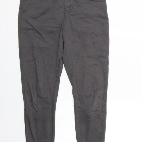 Marks and Spencer Womens Grey   Straight Jeans Size 10 L25 in