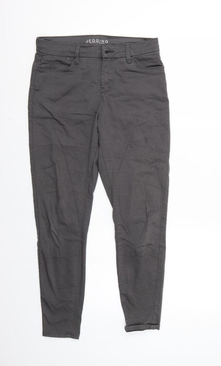 Marks and Spencer Womens Grey   Straight Jeans Size 10 L25 in