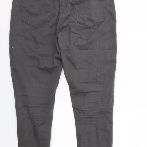 Marks and Spencer Womens Grey   Straight Jeans Size 10 L25 in
