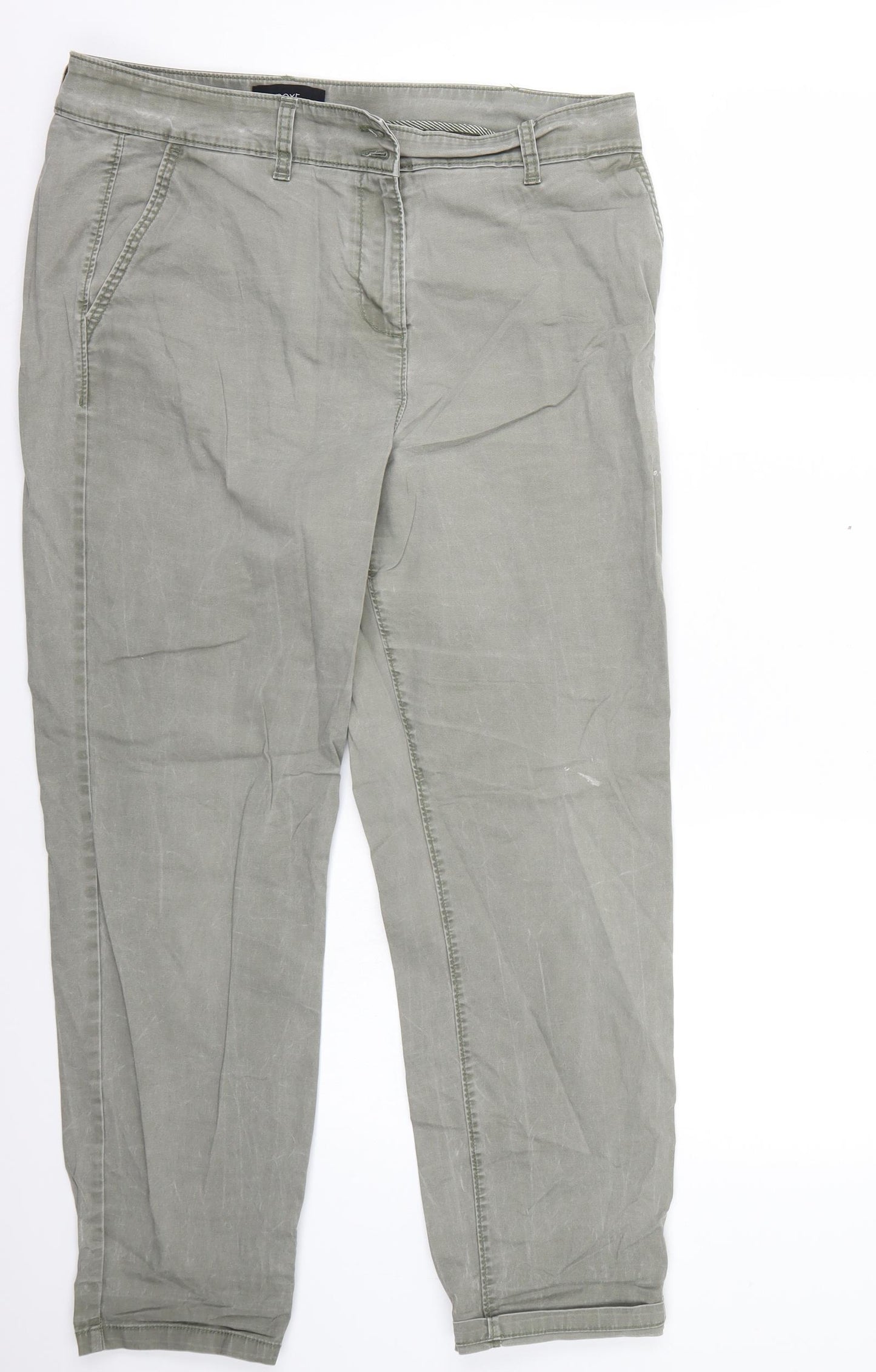 NEXT Womens Green   Trousers  Size 14 L28 in