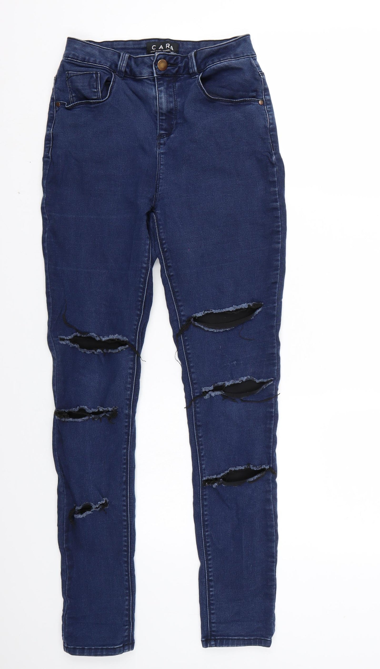 Peacocks Womens Blue   Skinny Jeans Size 10 L29 in