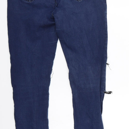 Peacocks Womens Blue   Skinny Jeans Size 10 L29 in