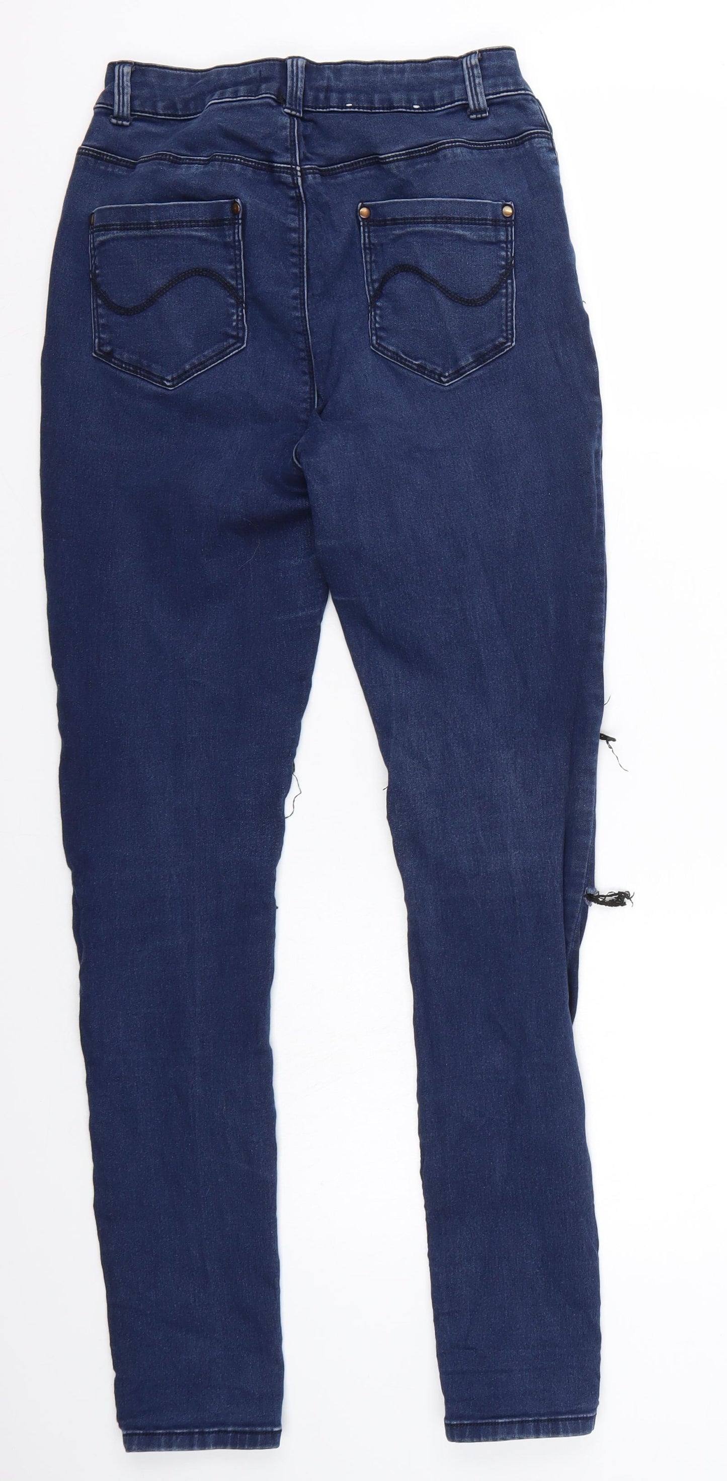 Peacocks Womens Blue   Skinny Jeans Size 10 L29 in