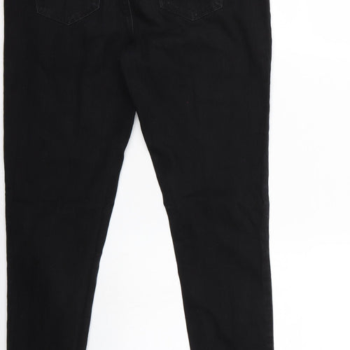 Denim & Co. Womens Black   Skinny Jeans Size 10 L29 in