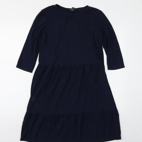 ESMARA Womens Blue  Rayon A-Line  Size 8