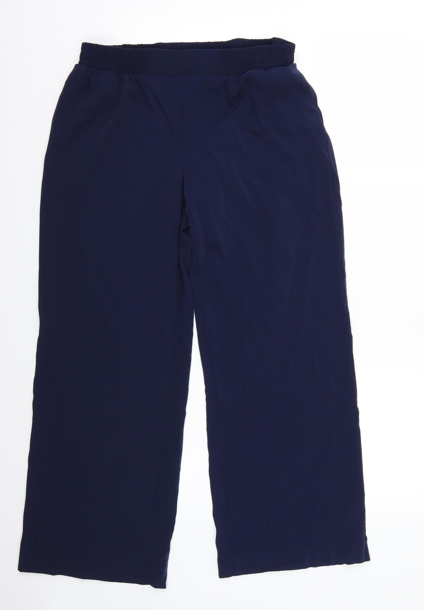 Marks and Spencer Womens Blue   Cropped Trousers Size 12 L27 in