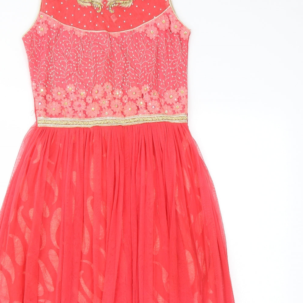 Preworn Womens Pink   Ball Gown  Size 32