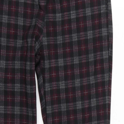 L olive verte Womens Black Check  Trousers   L27 in