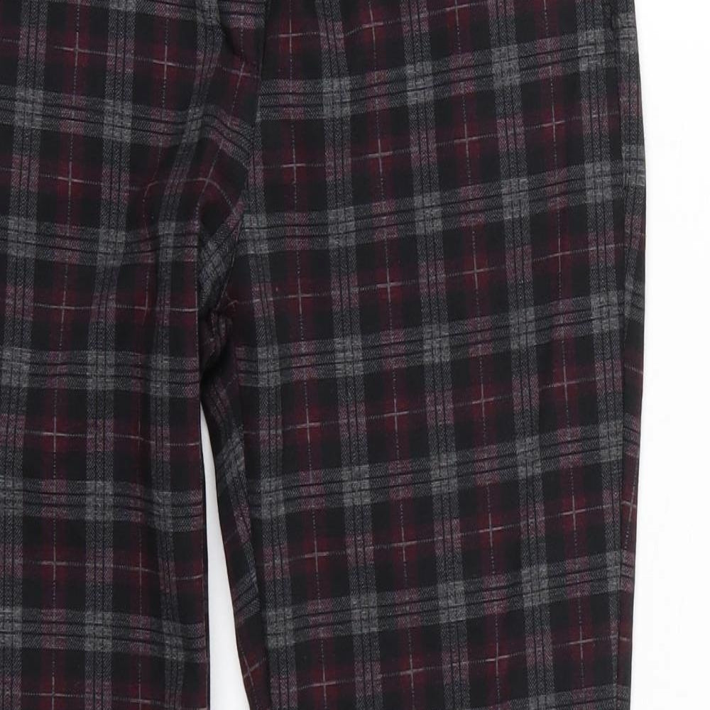 L olive verte Womens Black Check  Trousers   L27 in