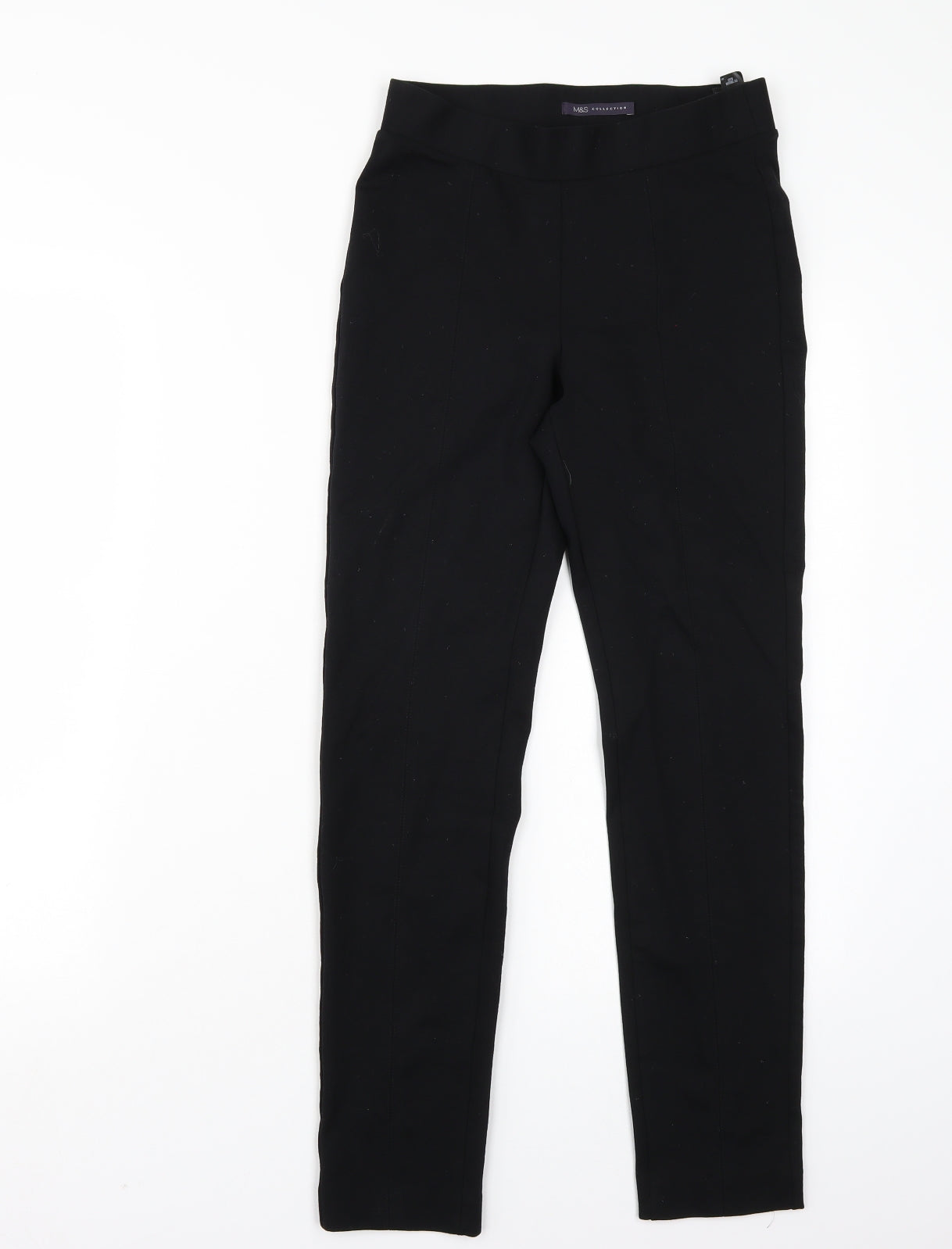 Marks and Spencer Womens Black   Carrot Leggings Size 8 L28 in