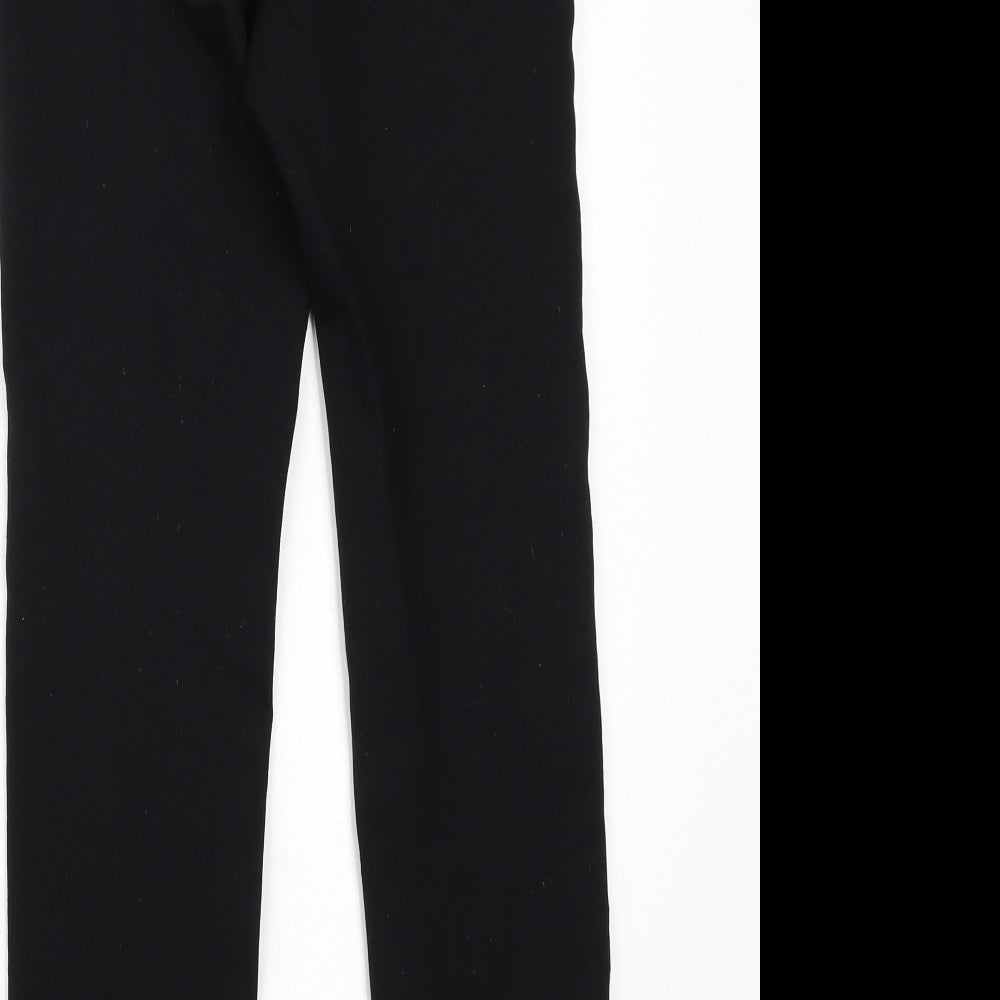 Marks and Spencer Womens Black   Carrot Leggings Size 8 L28 in