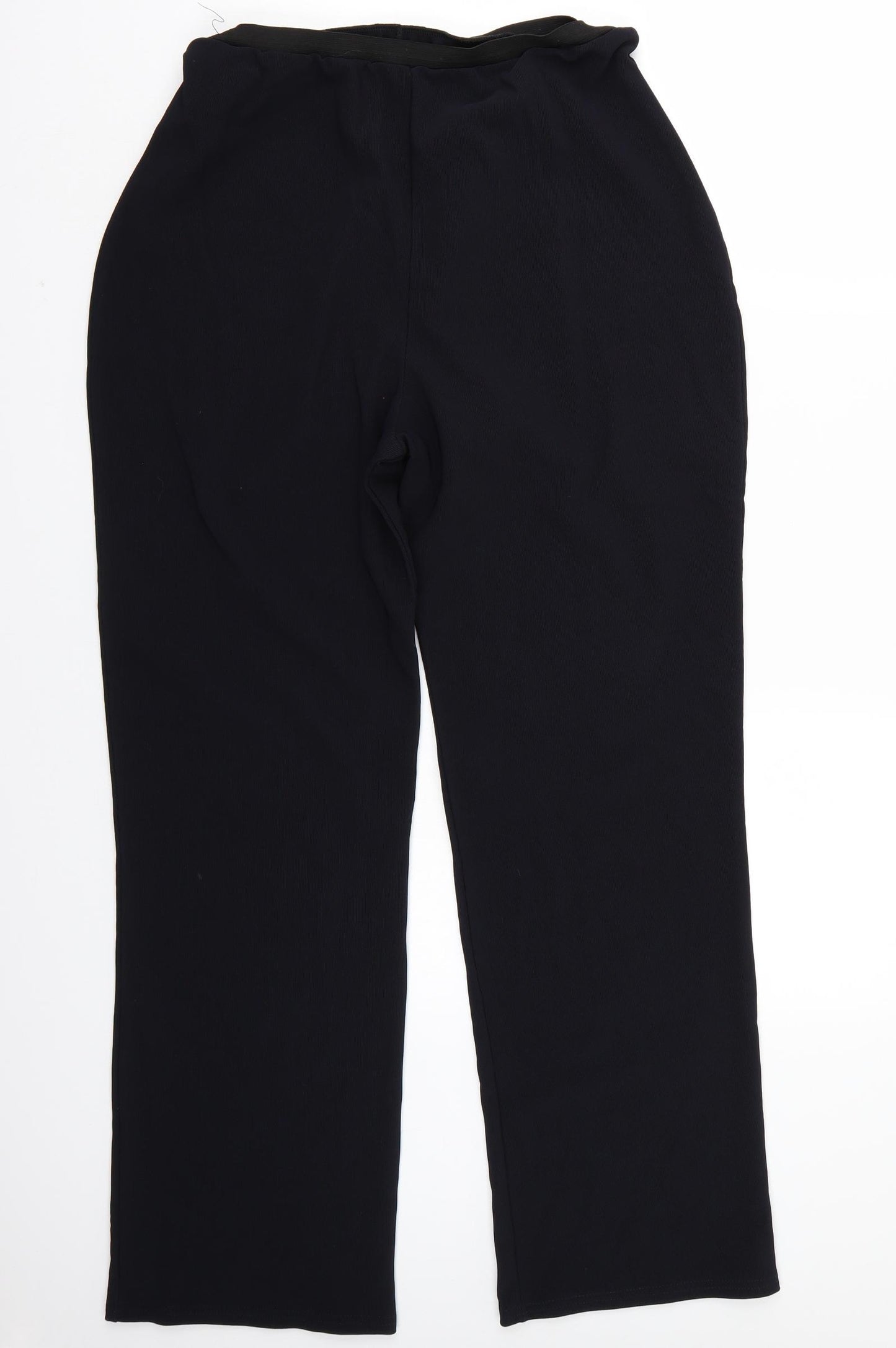 Lycra Womens Black   Trousers  Size XL L29 in