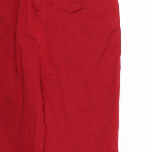 M&Co Womens Red   Straight Jeans Size 16 L27 in