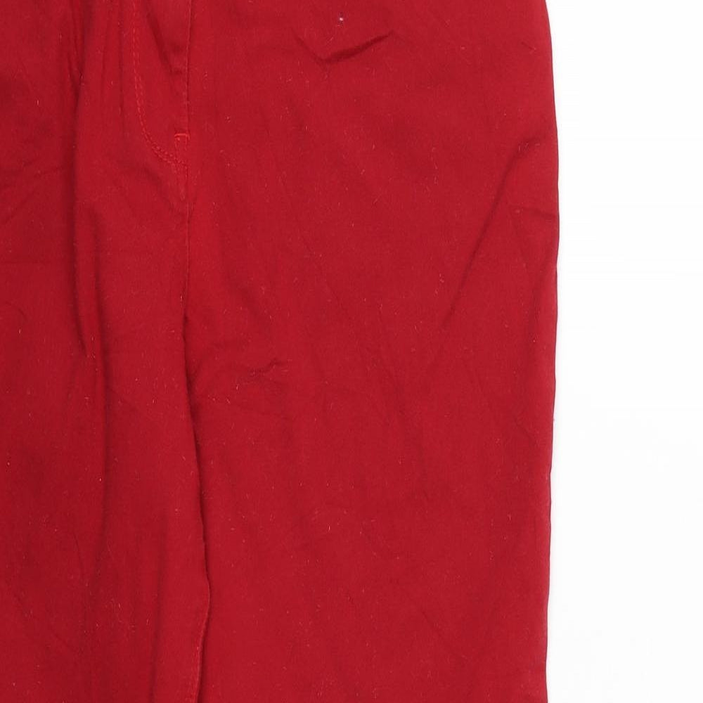 M&Co Womens Red   Straight Jeans Size 16 L27 in