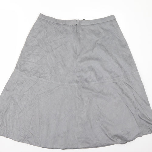 Pomodoro Womens Grey   A-Line Skirt Size 16
