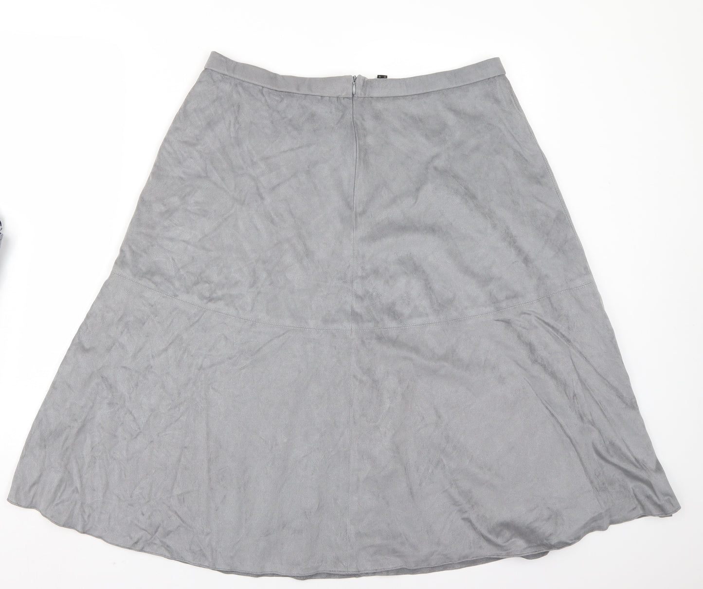 Pomodoro Womens Grey   A-Line Skirt Size 16