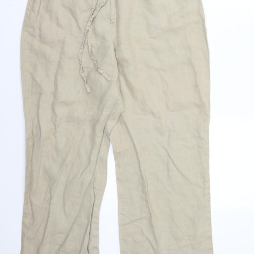 Cotton Traders Womens Beige   Trousers  Size 14 L27 in