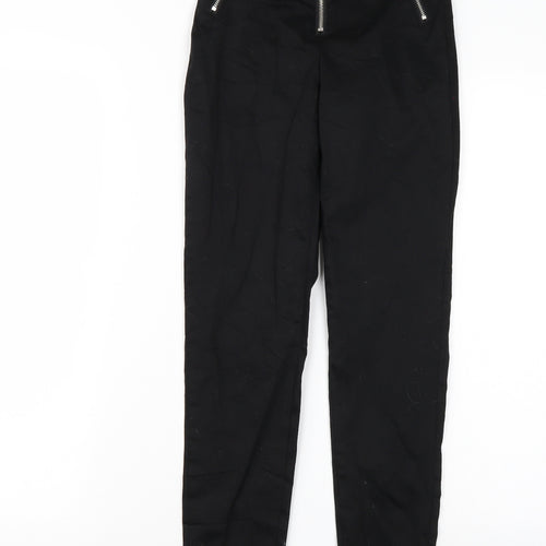 H&M Womens Black   Trousers  Size 4 L29 in