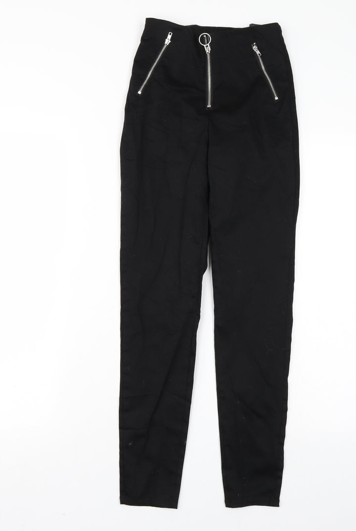 H&M Womens Black   Trousers  Size 4 L29 in