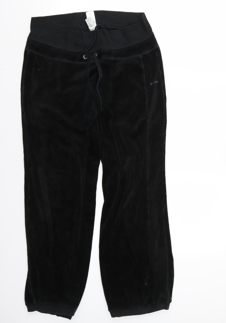 DOMYOS Womens Black Sweatpants Trousers Size M L27 in