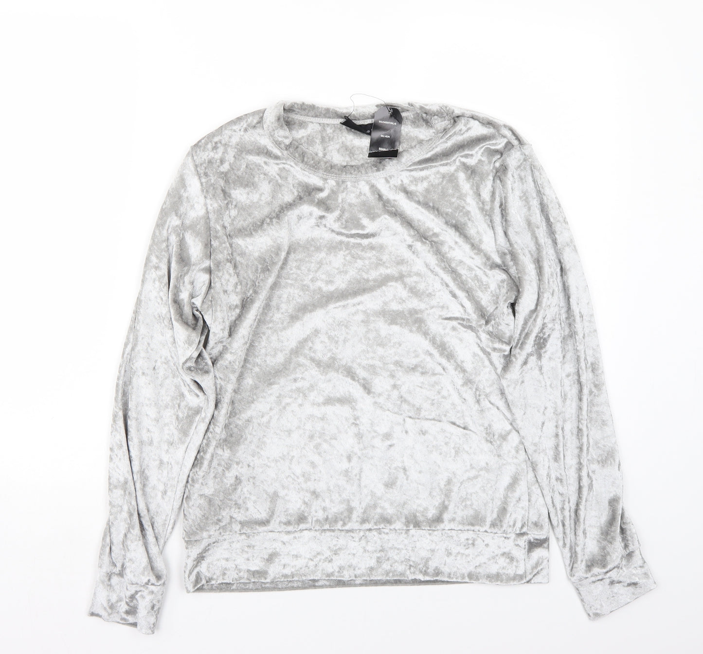 Su Womens Silver   Basic T-Shirt Size S