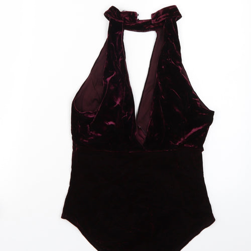 Newlook Womens Purple   Bodysuit One-Piece Size 12