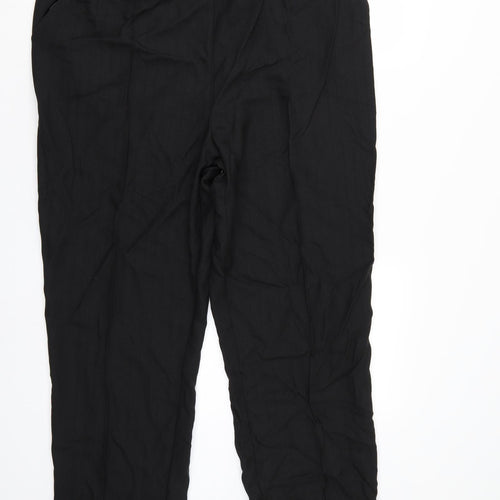 Marks and Spencer Womens Black   Trousers  Size 18 L26 in