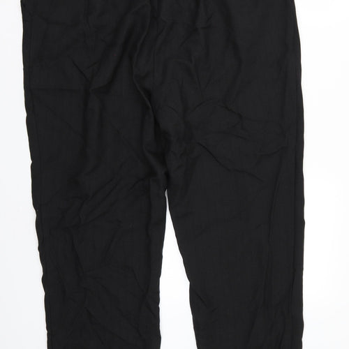 Marks and Spencer Womens Black   Trousers  Size 18 L26 in