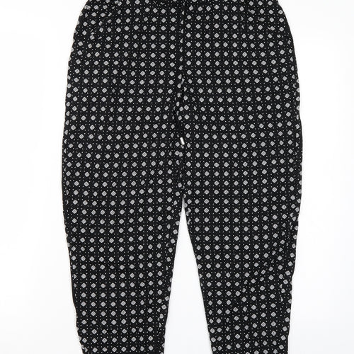 NEXT Womens Black   Bloomer Trousers Size 8 L25 in
