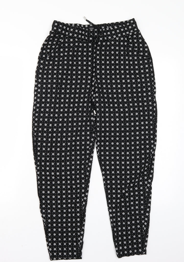 NEXT Womens Black   Bloomer Trousers Size 8 L25 in