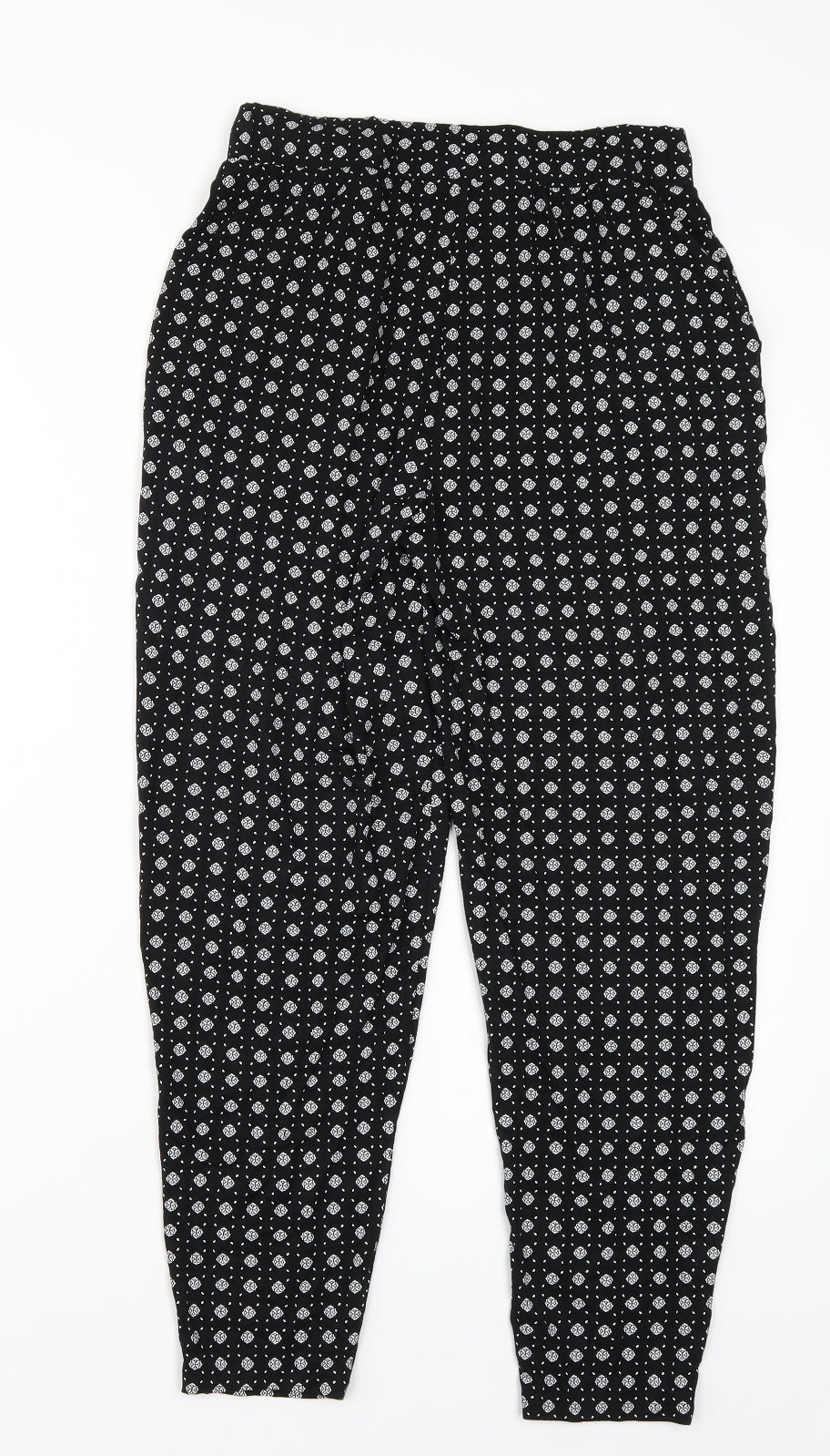 NEXT Womens Black   Bloomer Trousers Size 8 L25 in