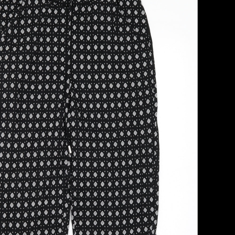 NEXT Womens Black   Bloomer Trousers Size 8 L25 in