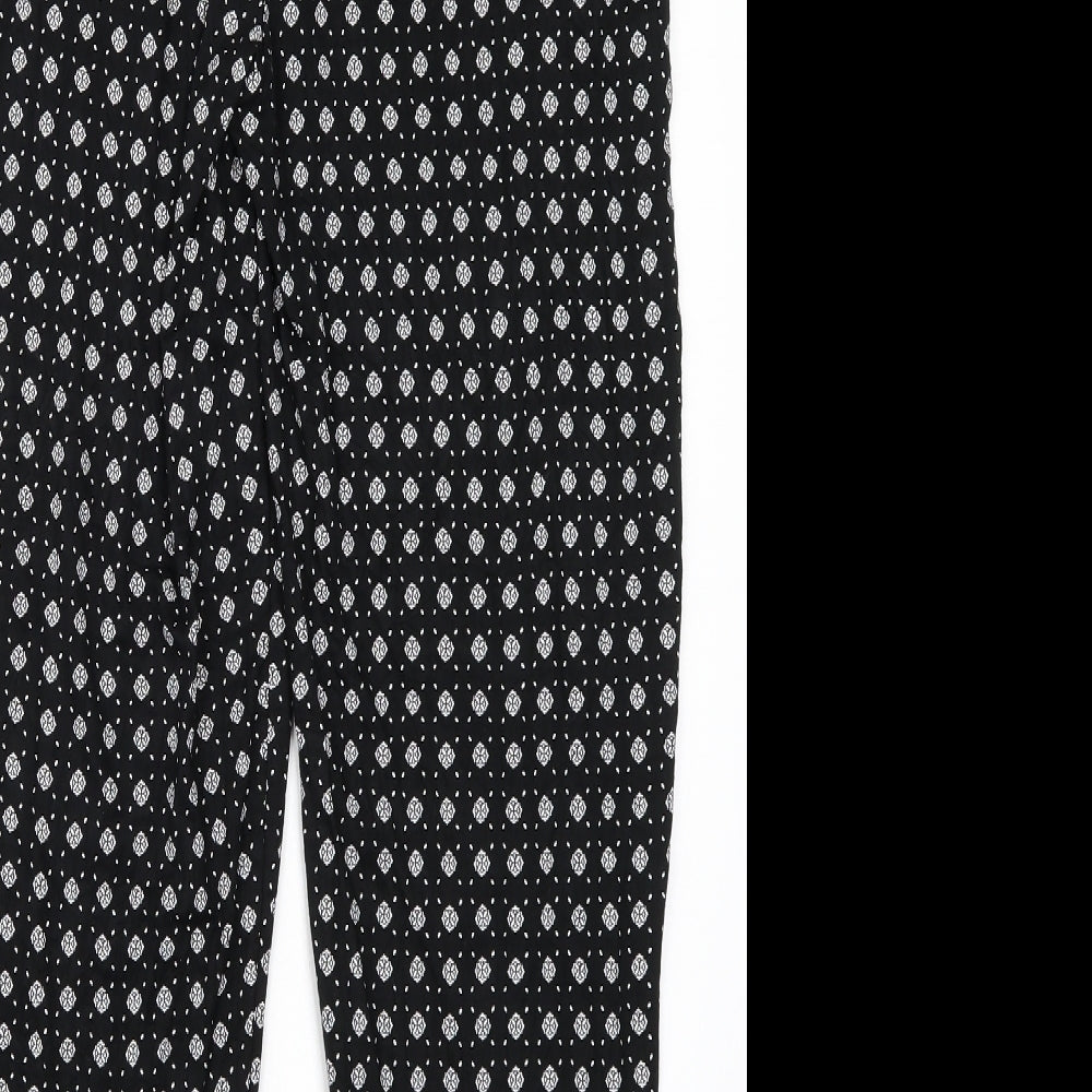 NEXT Womens Black   Bloomer Trousers Size 8 L25 in