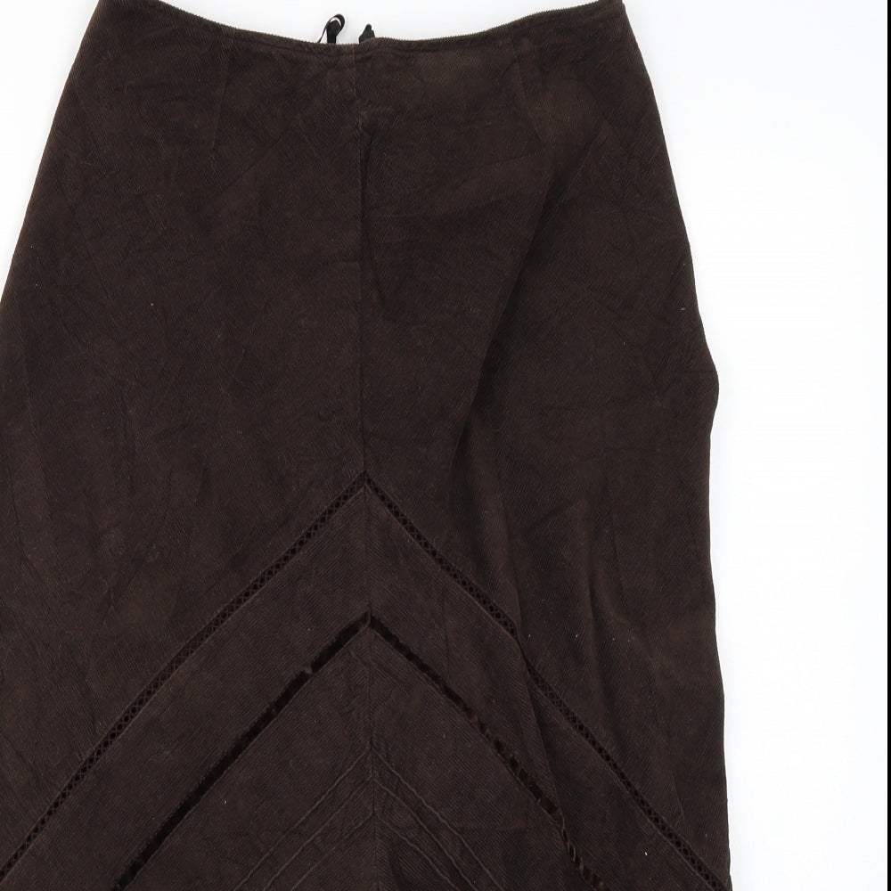 Marks and Spencer Womens Brown   A-Line Skirt Size 10