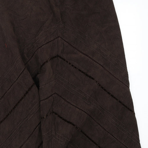 Marks and Spencer Womens Brown   A-Line Skirt Size 10