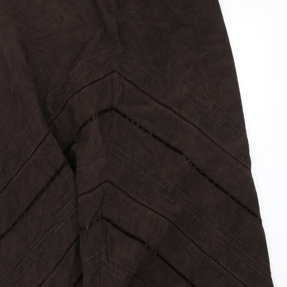 Marks and Spencer Womens Brown   A-Line Skirt Size 10