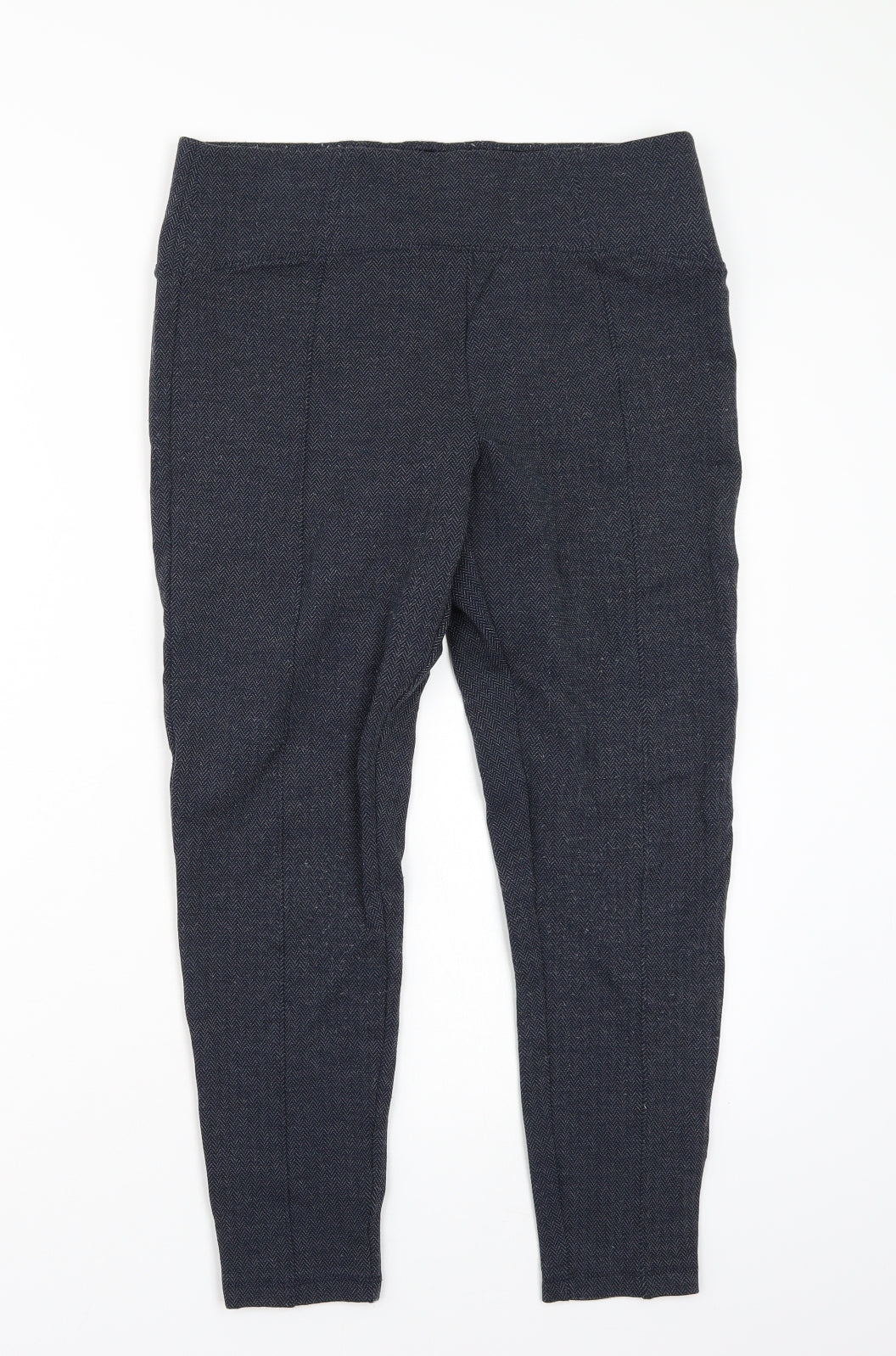 Marks and Spencer Womens Blue   Carrot Leggings Size 14 L23 in