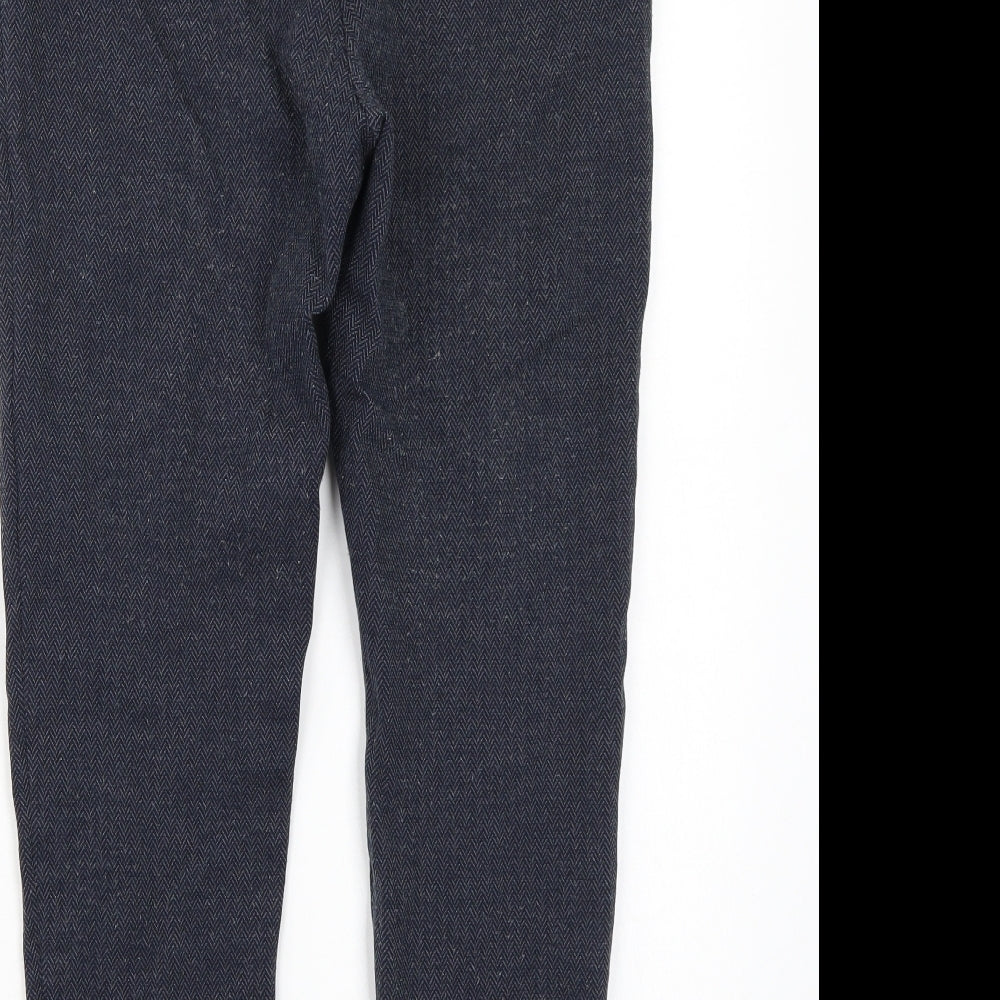 Marks and Spencer Womens Blue   Carrot Leggings Size 14 L23 in