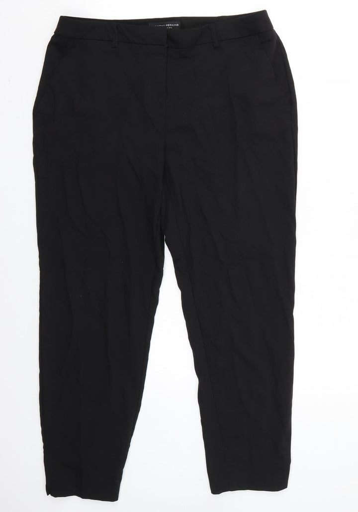 Dorothy Perkins Womens Black Trousers Size 12 L26 in