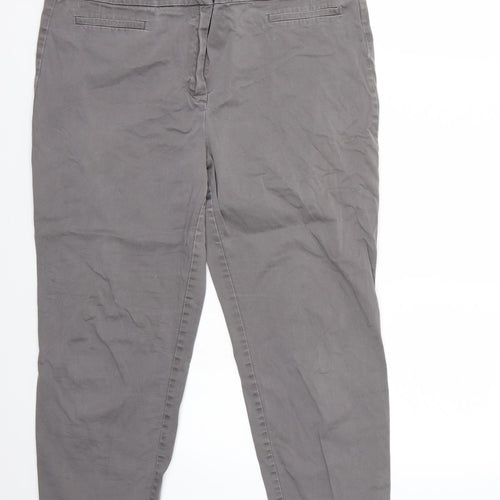 Marks and Spencer Womens Grey   Trousers  Size 16 L23 in