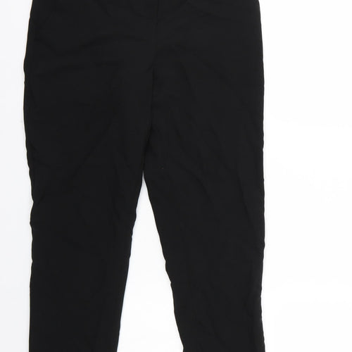 Peacocks Womens Black   Trousers  Size 10 L27 in